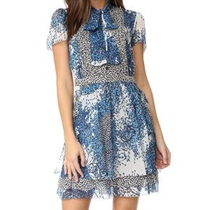 DIane con Furstenberg DVF Marisa Silk Chiffon Dress Size 2